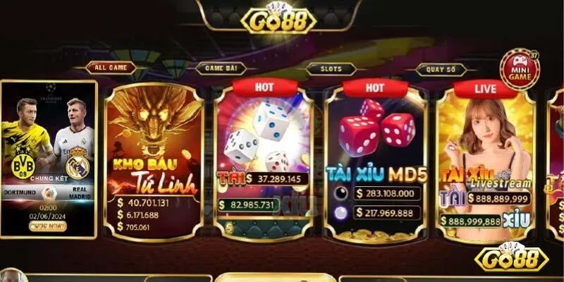 Cổng game sở hữu bộ sưu tập trò chơi đẳng cấp và đa dạng